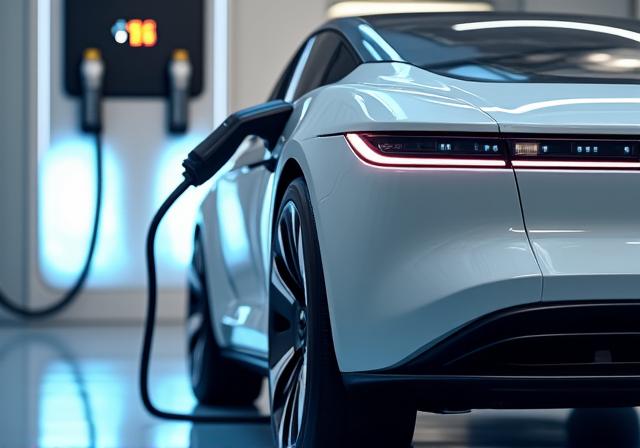 Lavage d'un véhicule électrique moderne